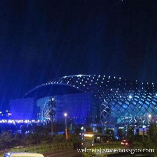 Gymnasium Sports Stadium Steel Structure, 3000 Tons/Month Fabrication Capacity
